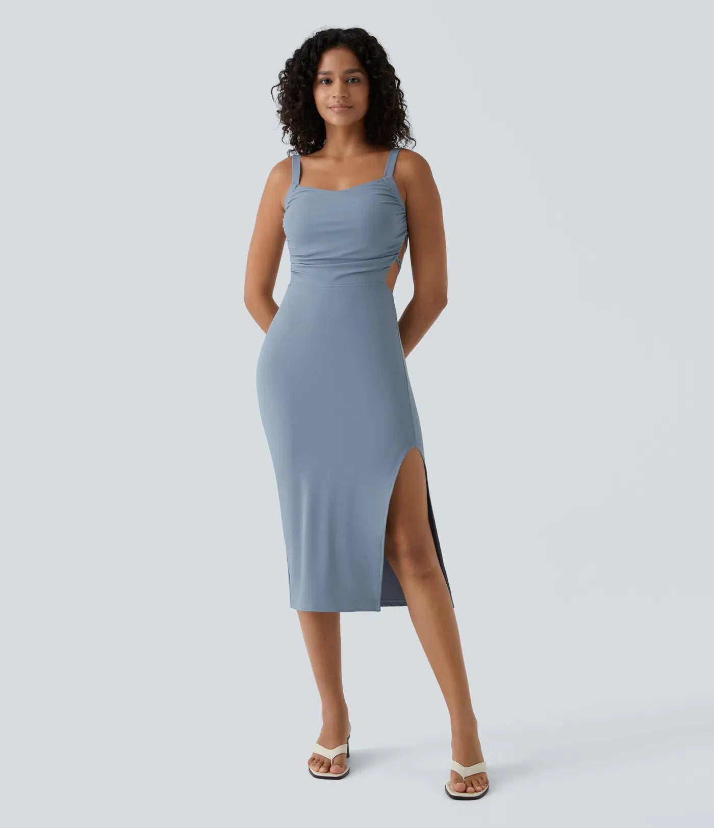 Novella | Vestito Midi con Spalline sulla Schiena