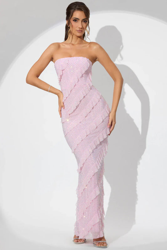 Dulce - Abito Maxi con Rouches
