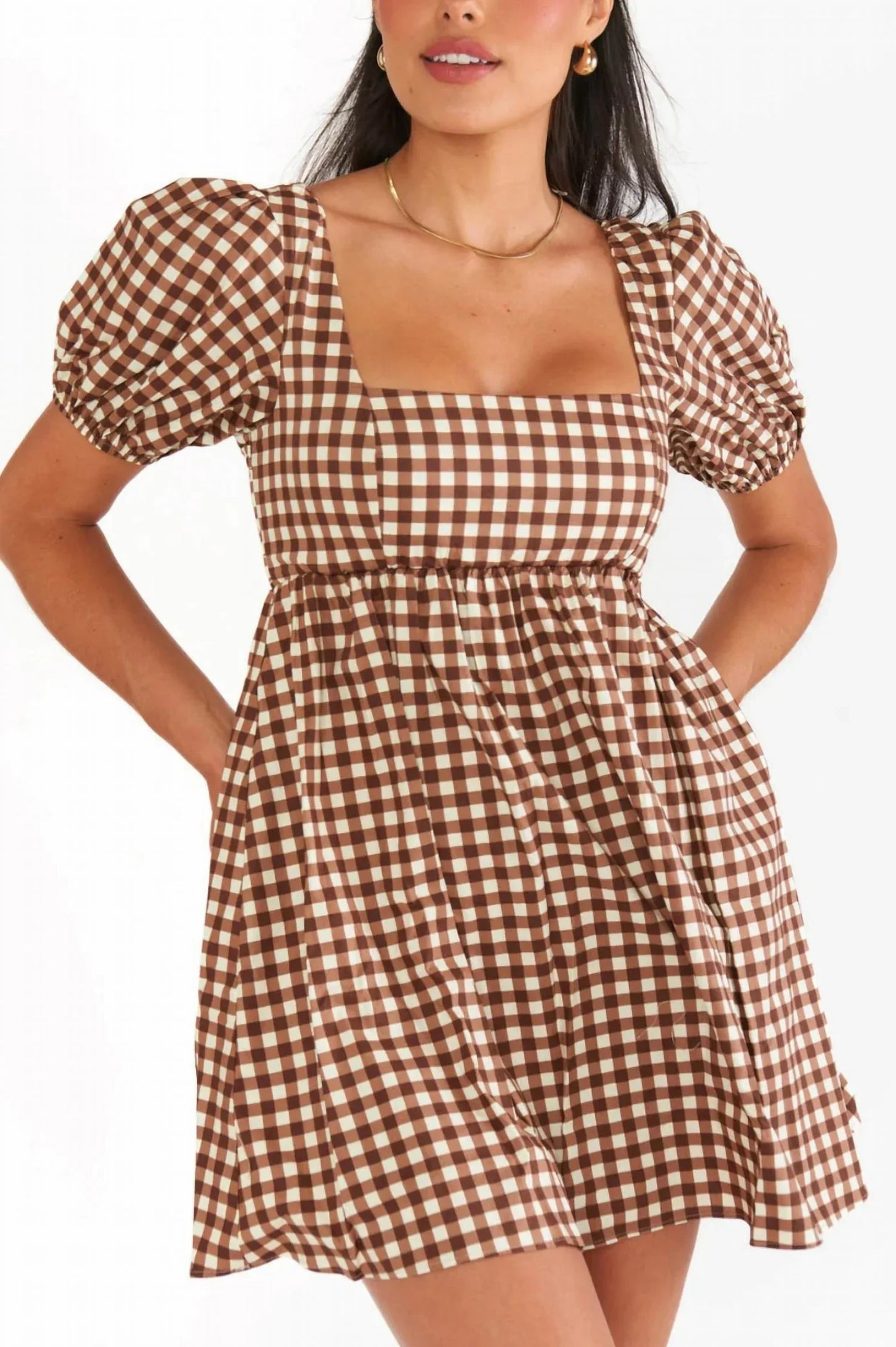 Prietta™ | Checkered Short Dress
