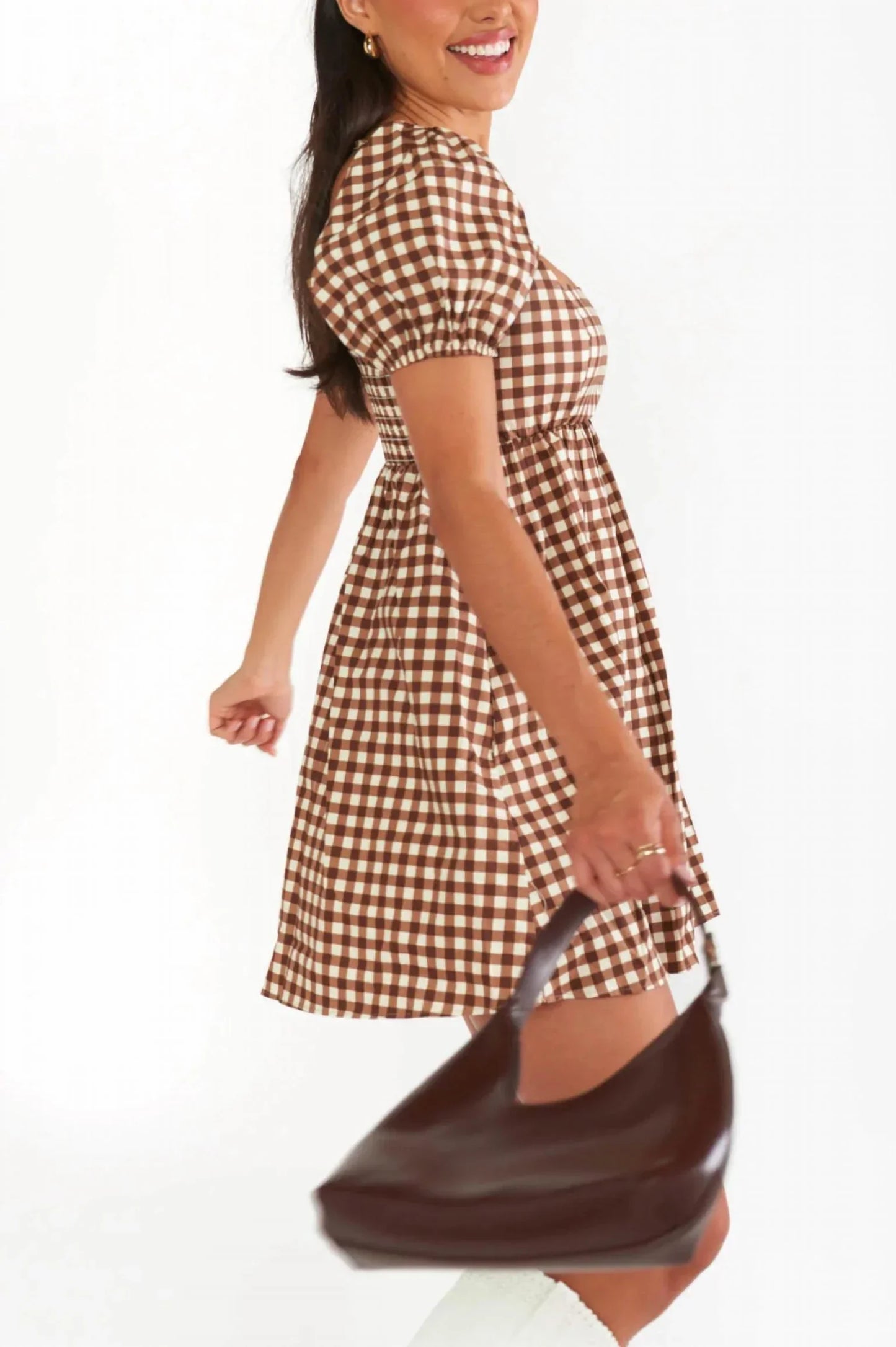 Prietta™ | Checkered Short Dress
