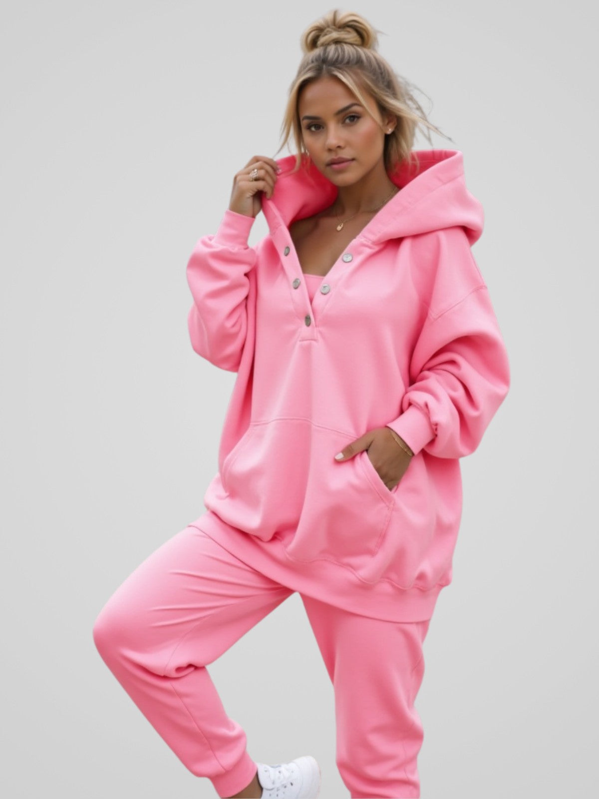 Delilah™ | Felpa con cappuccio oversize a scatto