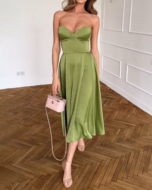 Sabrinna | Abito Elegante Senza Spalline