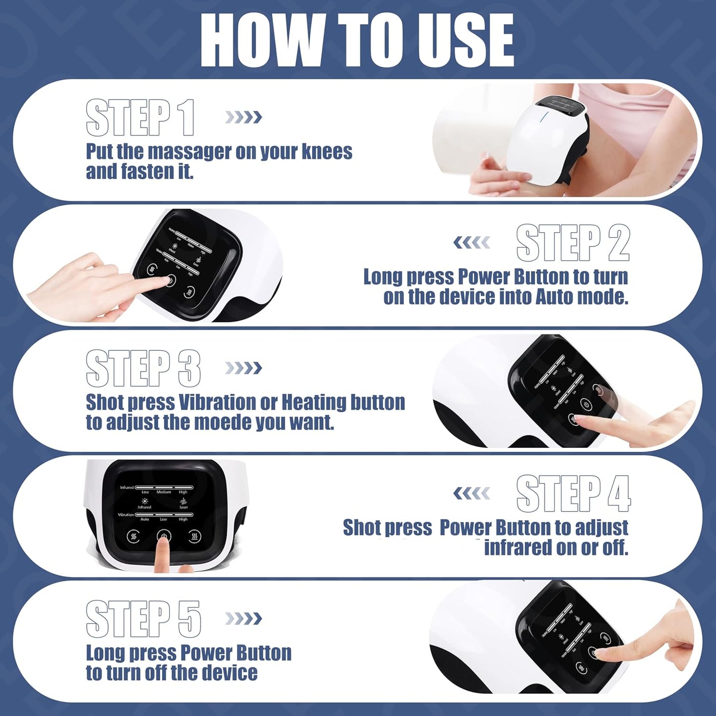 Massaggiatore Elettrico Portatile Per Ginocchio