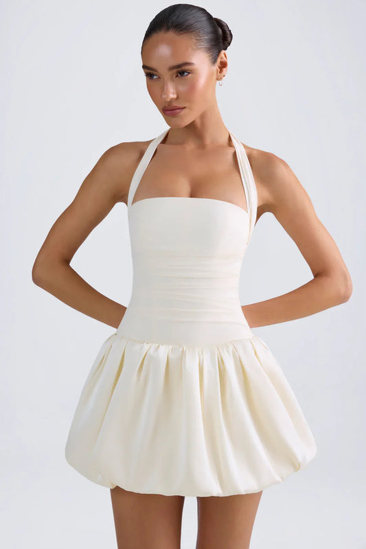 Pricila | Mini Vestito con Gonna Bombache