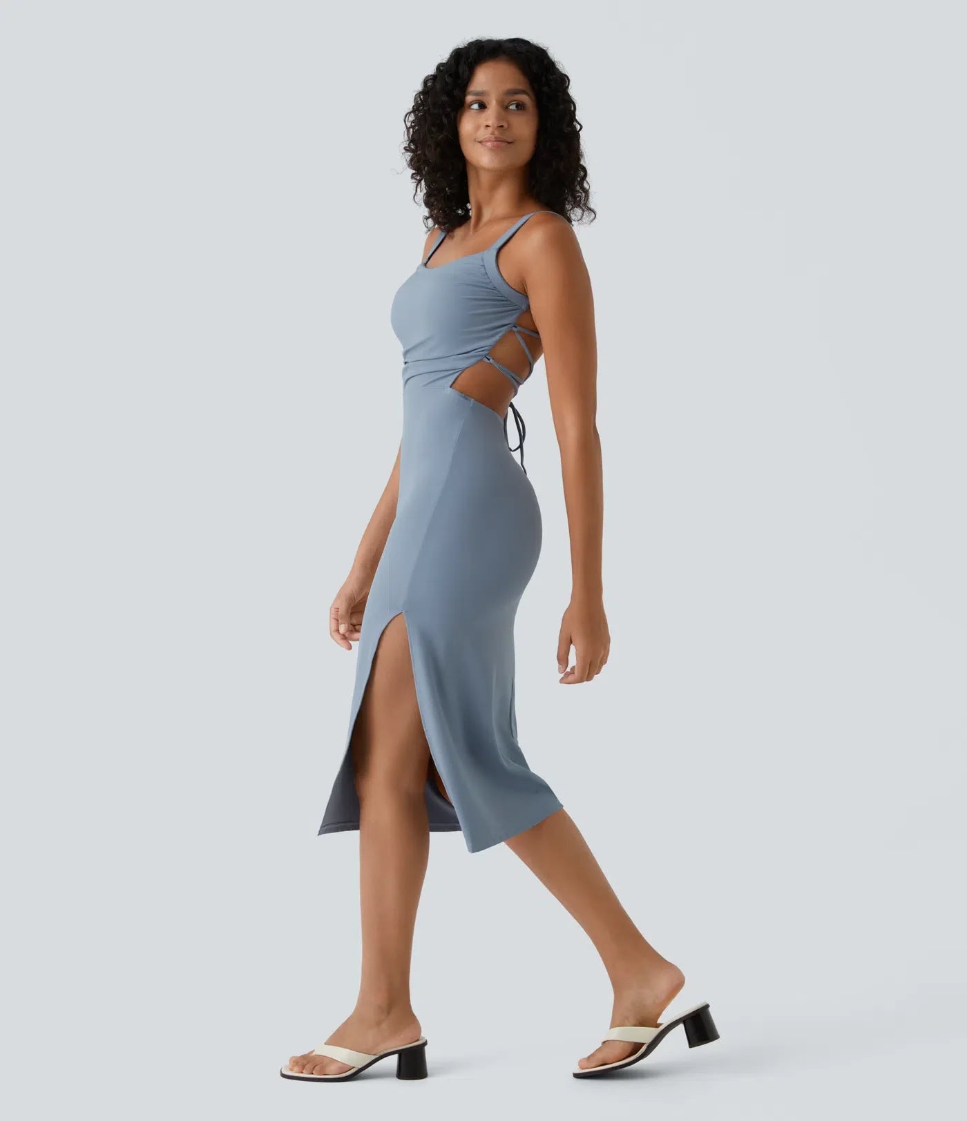 Novella | Vestito Midi con Spalline sulla Schiena