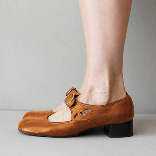 Briana™ | Scarpe da donna con fibbia e tacco basso
