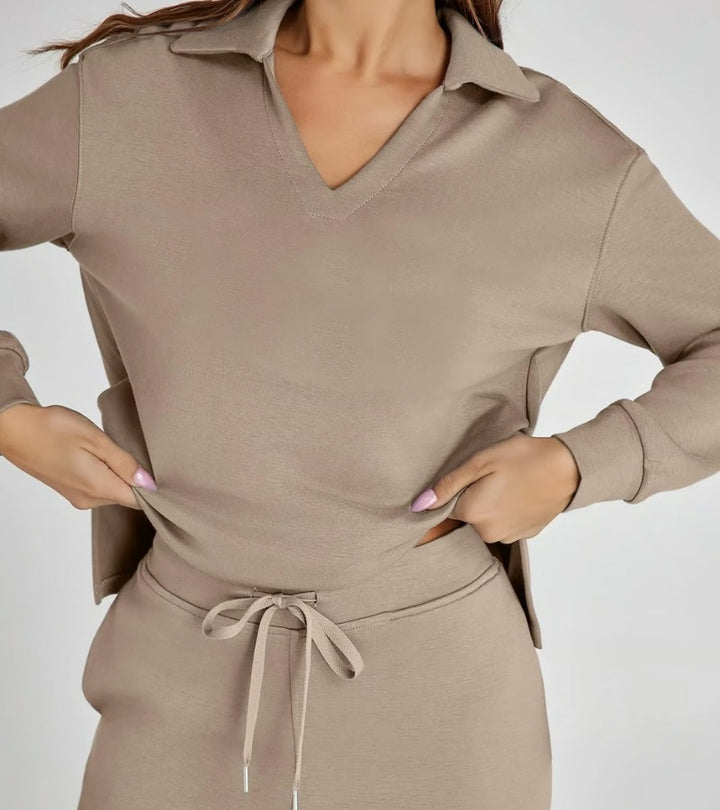Zulema | Completo di Due Pezzi con Pantaloni Svasati