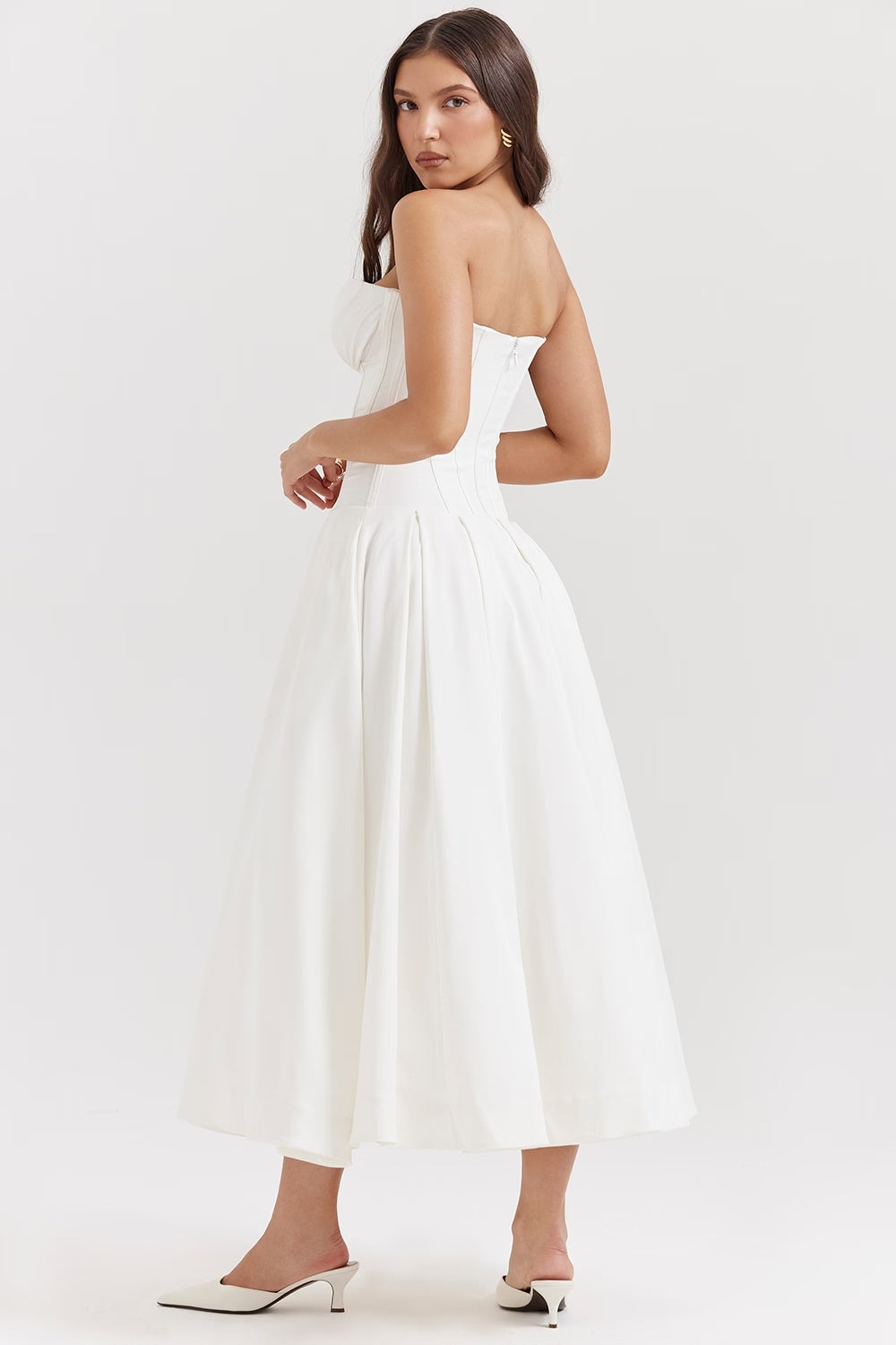 Annette | Elegante Vestito Midi stile corsetto