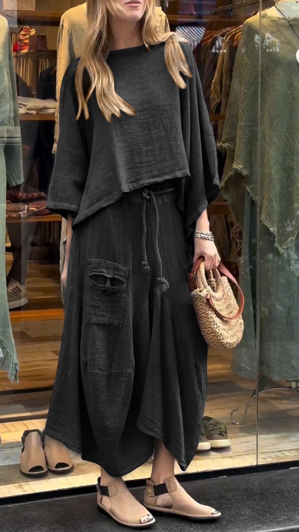 Livia | Set in Lino e Cotone a Due Pezzi