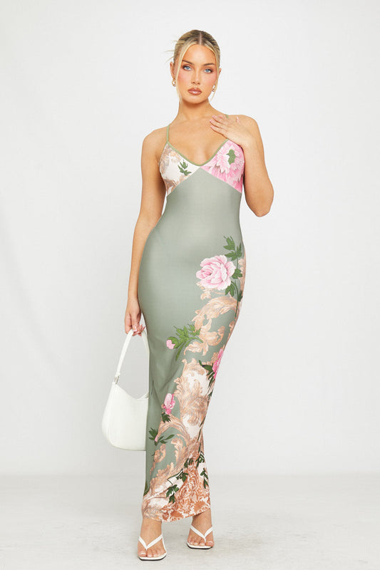 Julienna | Vestito Lungo di Rose
