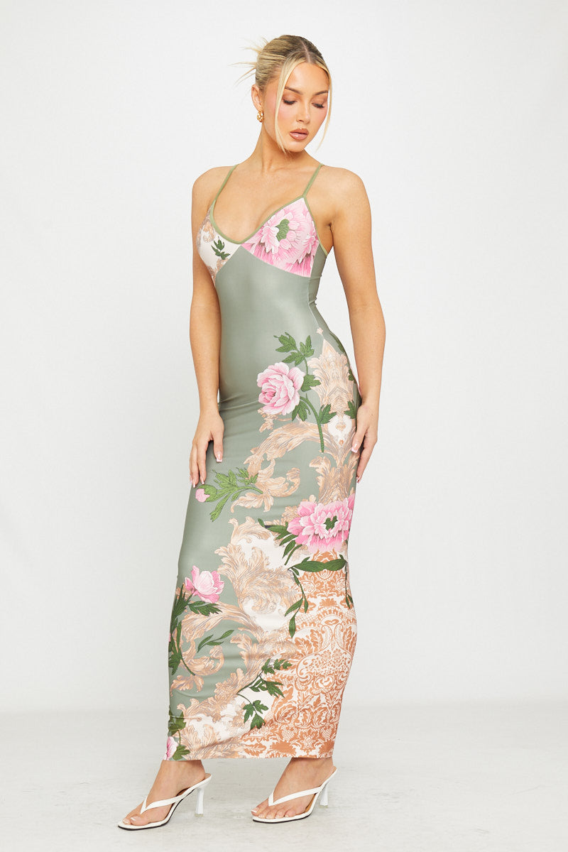 Julienna | Vestito Lungo di Rose