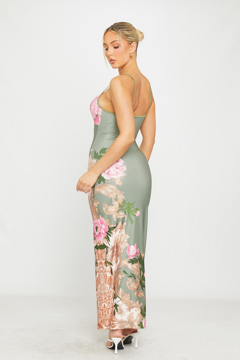 Julienna | Vestito Lungo di Rose