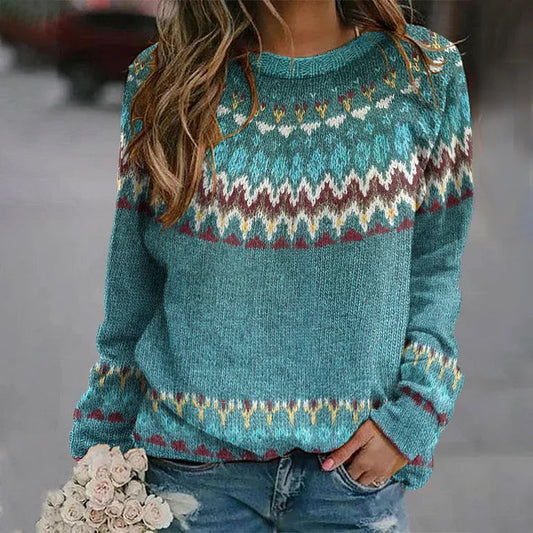 Bella™ | Maglione con stampa retro wave