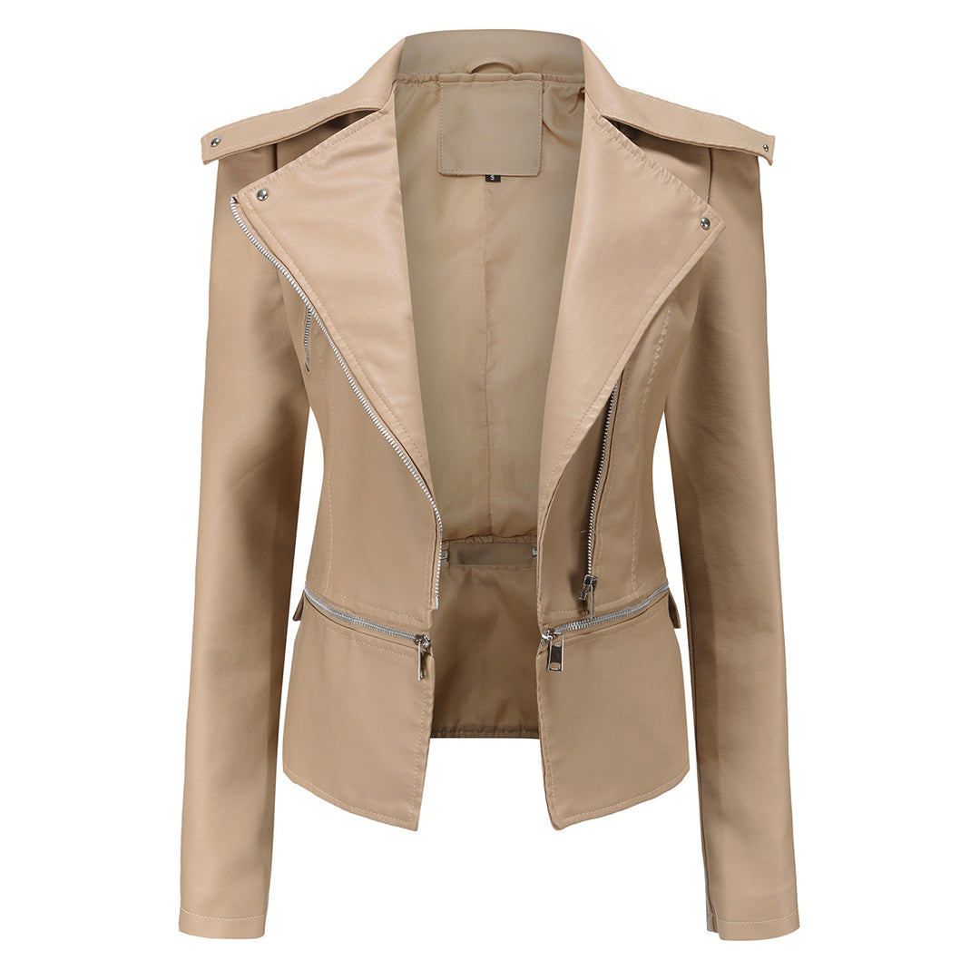 Bruna | Elegant Leather Jacket