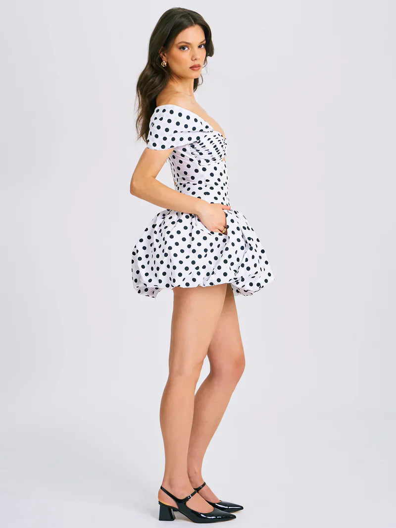 Palma | Mini Abito a Pois