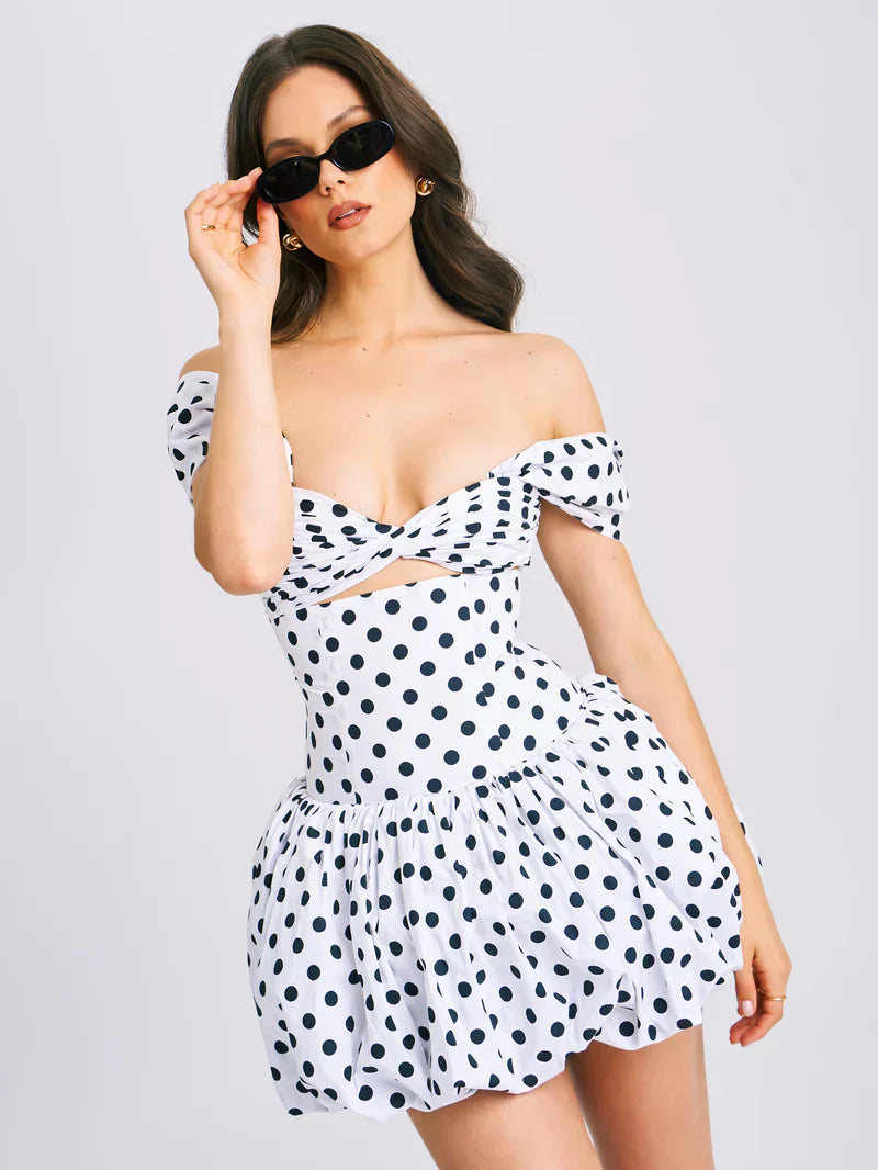 Palma | Mini Abito a Pois
