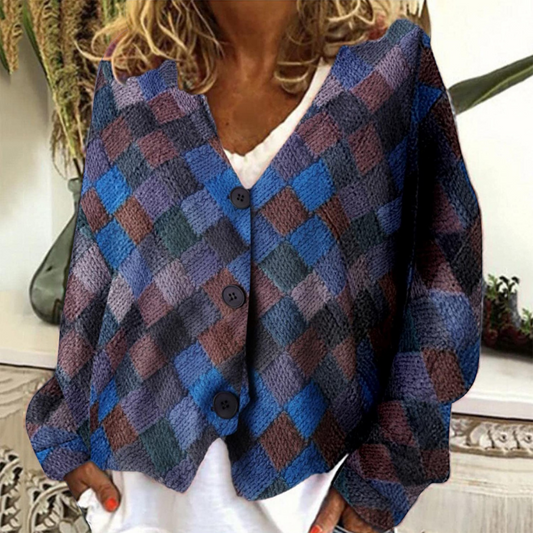 Julien™ | Maglione lavorato a maglia con motivo a diamante