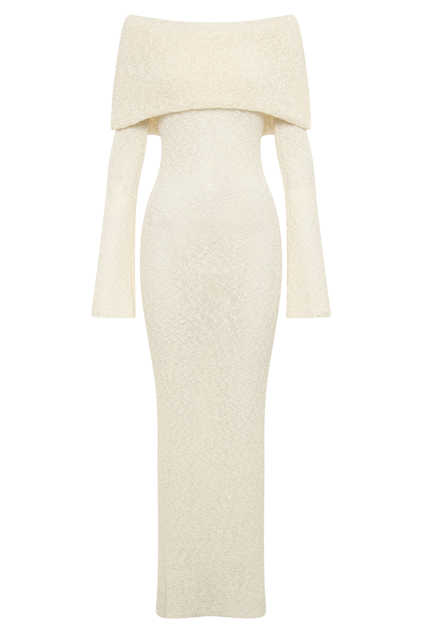 Maritza | Vestito lungo in bouclé