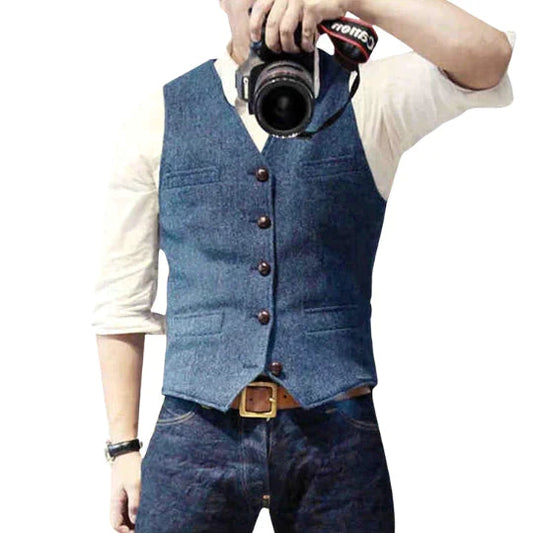 Pedro | Gilet in Denim per Uomo
