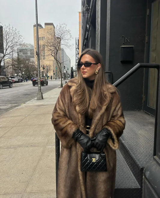 Riley™ | Elegante Cappotto di Pelliccia per Donne