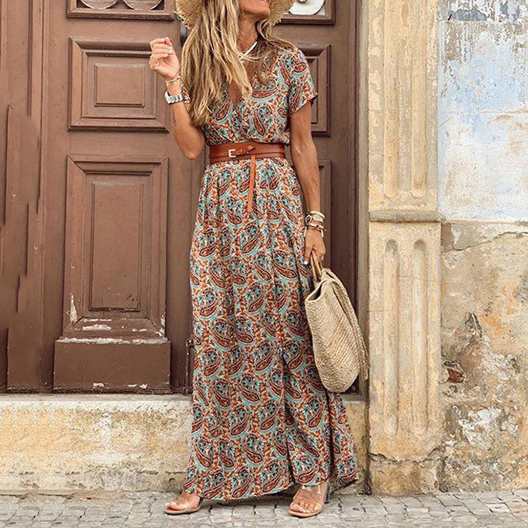 Elaines | Vestito lungo in stile bohemio