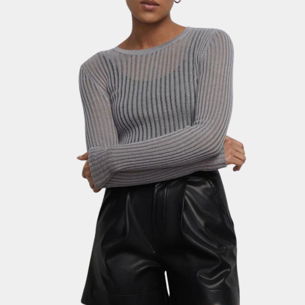 Adelyn™ | Maglione a Costine in Tessuto Fresco