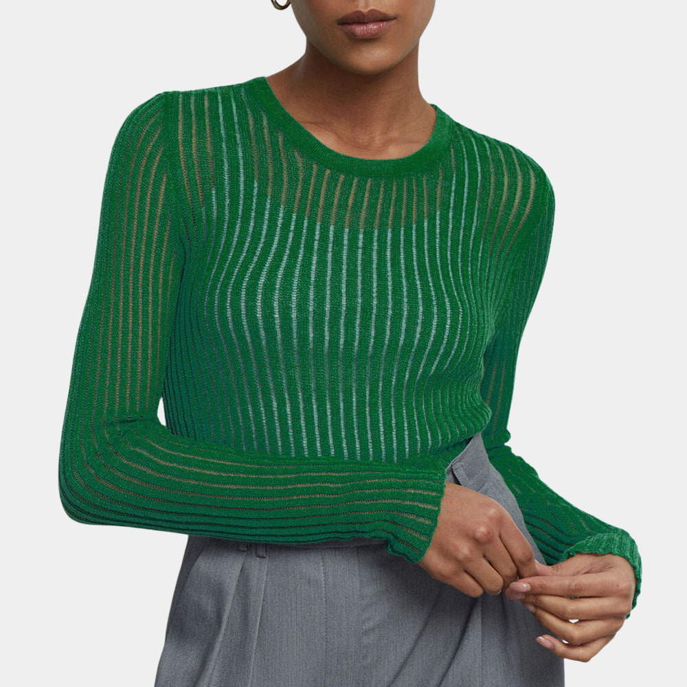 Adelyn™ | Maglione a Costine in Tessuto Fresco