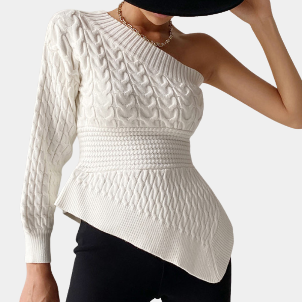 Kaia™ | Top in Maglia con Spalla Scoperta