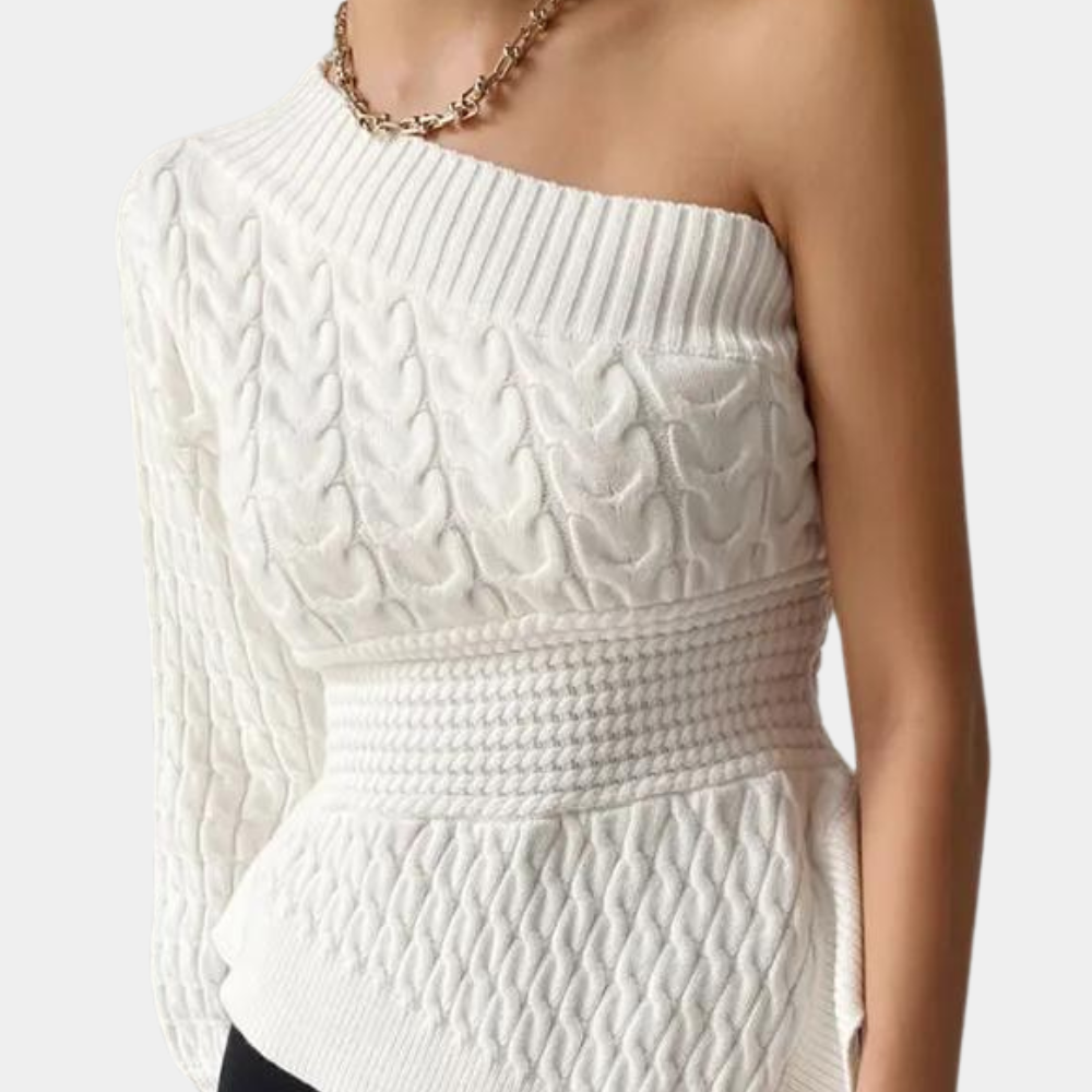 Kaia™ | Top in Maglia con Spalla Scoperta