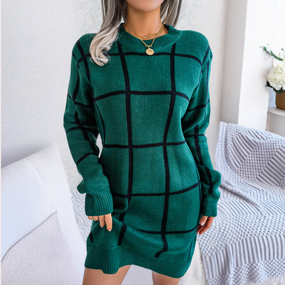 Finley™ | Maglione Stile Vestito a Quadri