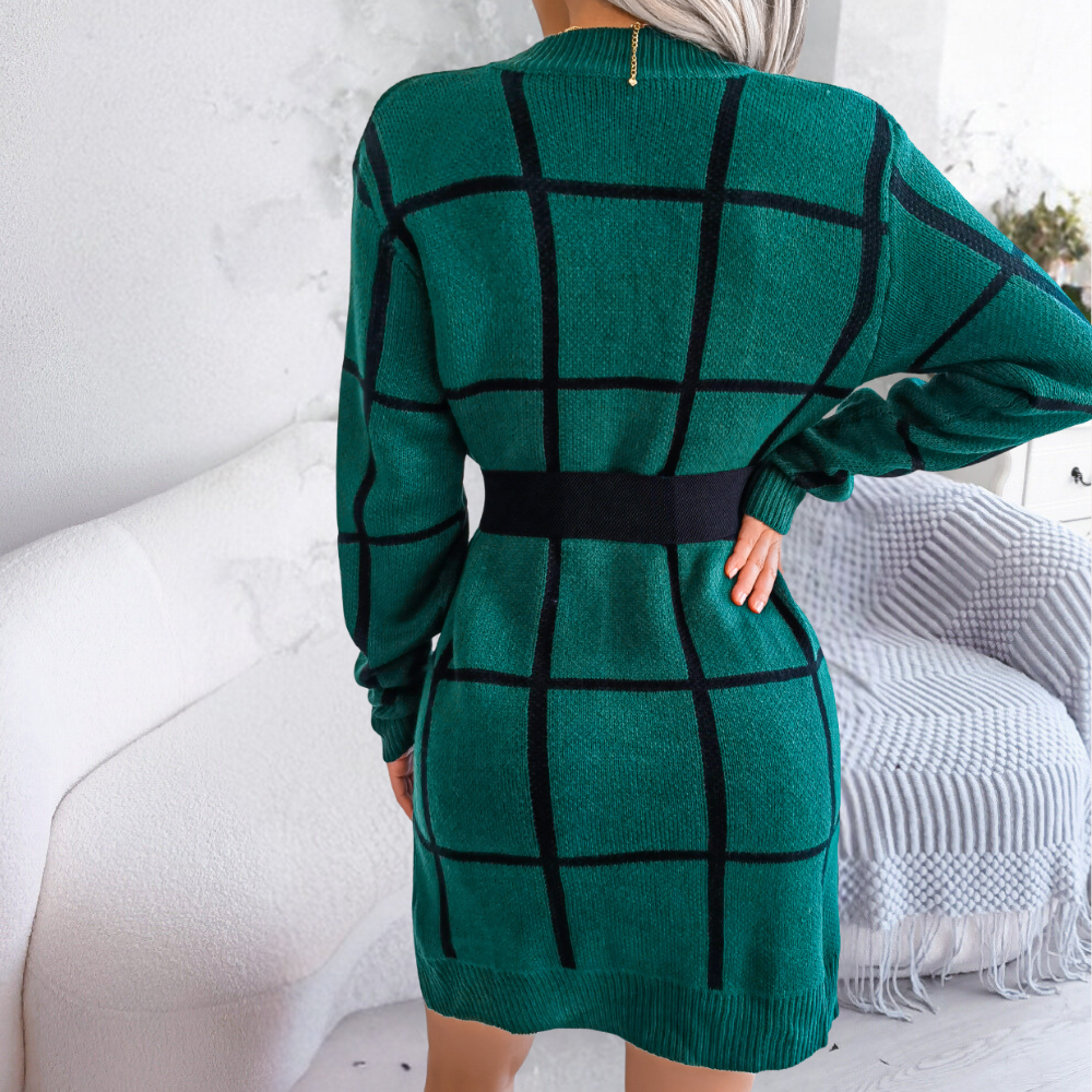 Finley™ | Maglione Stile Vestito a Quadri