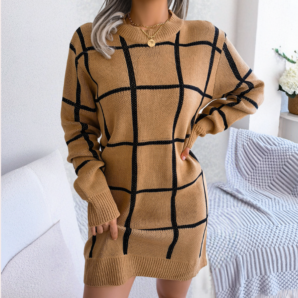 Finley™ | Maglione Stile Vestito a Quadri