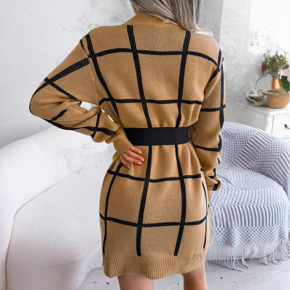 Finley™ | Maglione Stile Vestito a Quadri