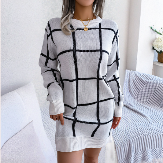 Finley™ | Maglione Stile Vestito a Quadri