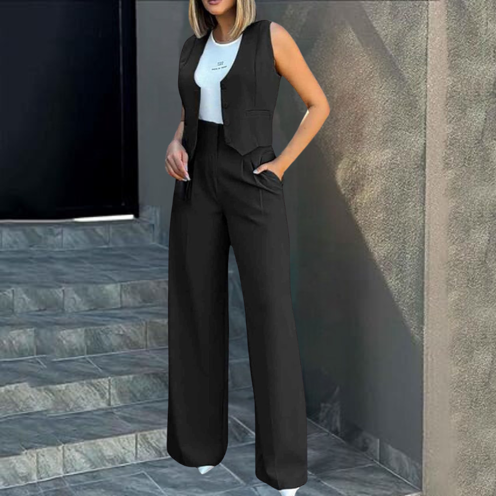 Eliza™ | Set di Gilet e Pantaloni Casual