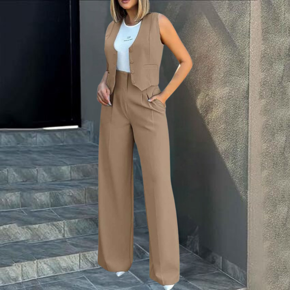 Eliza™ | Set di Gilet e Pantaloni Casual