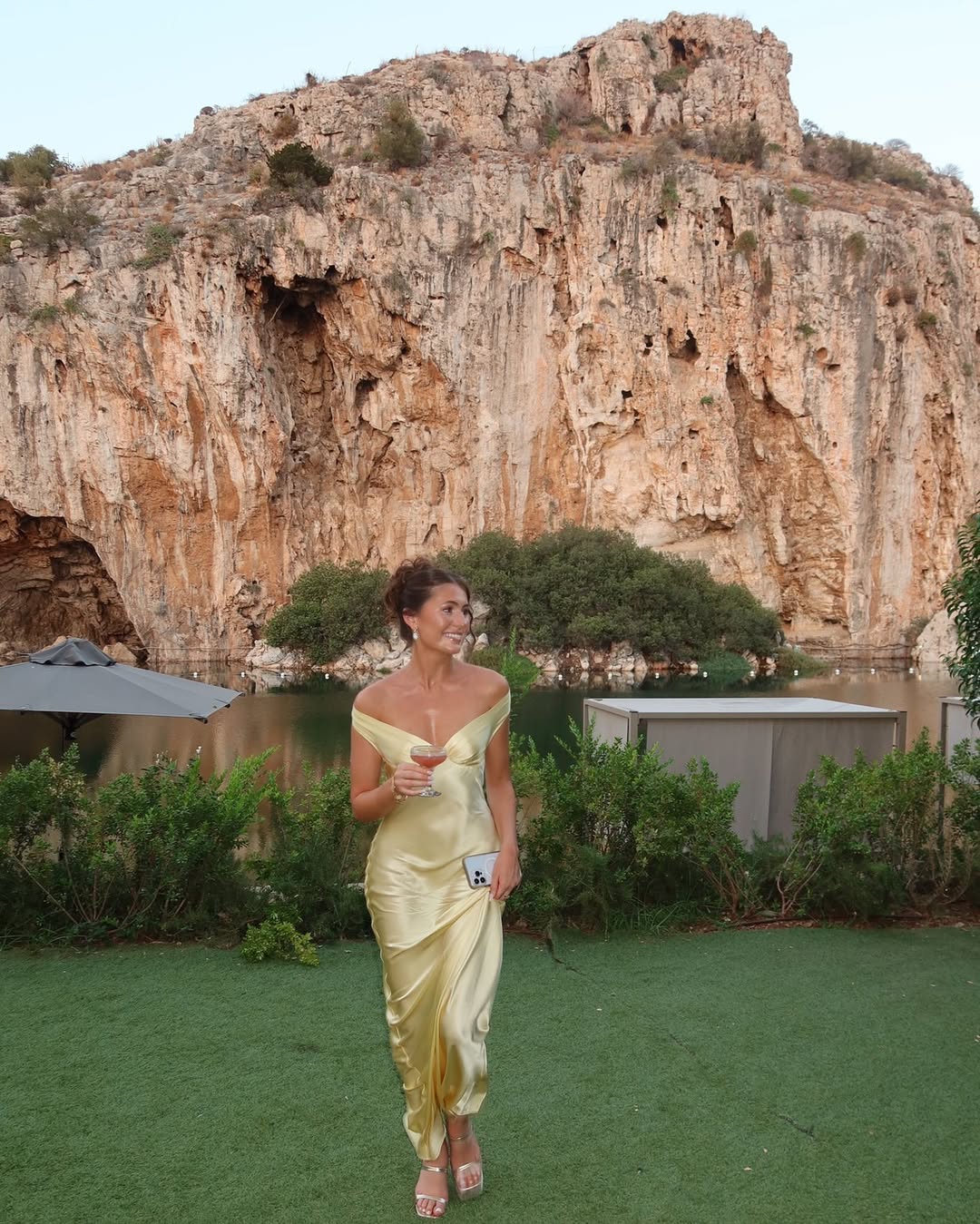 Emory | Abito Maxi in Raso Senza Schiena