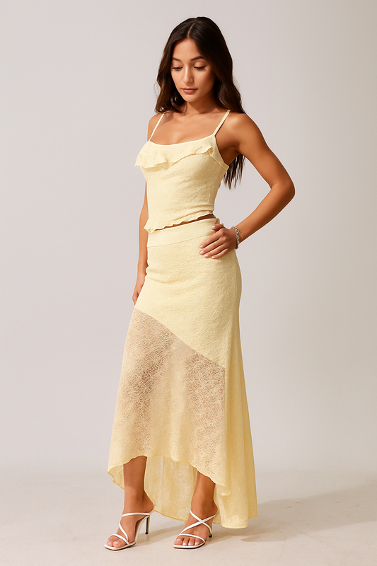 Amy | Completo in Pizzo Romantico