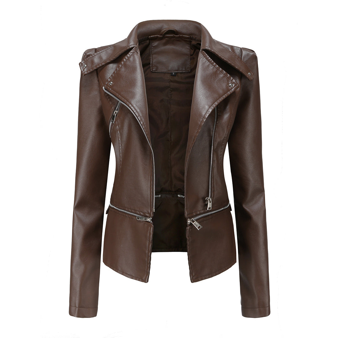 Bruna | Elegant Leather Jacket