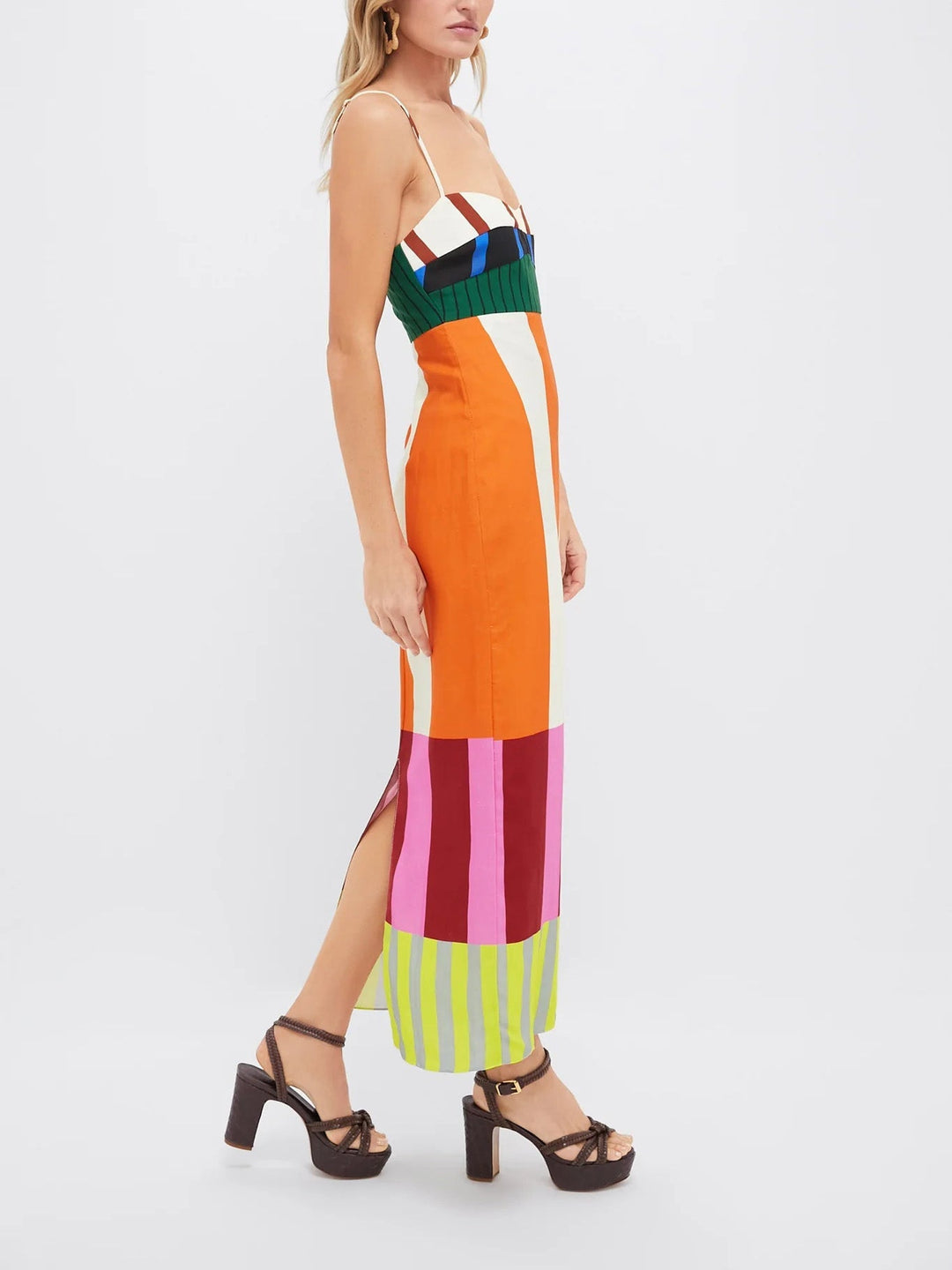Wyleen | Vestito a righe colorate