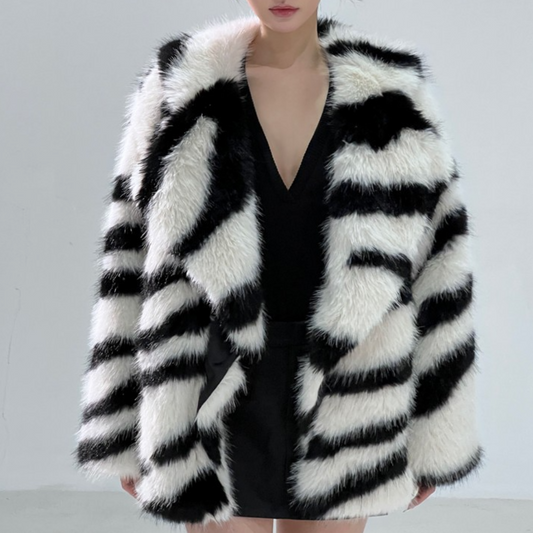 Alina™ | Cappotto in Pelliccia Sintetica Lussuoso ed Elegante