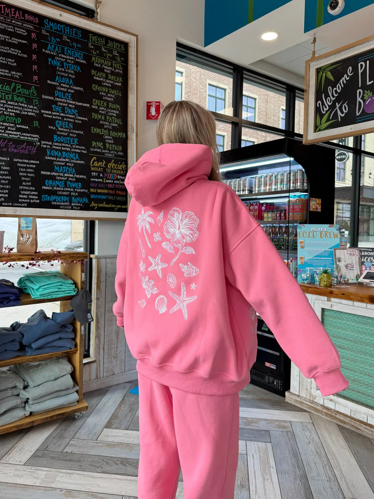 Madeleine | Felpa con Cappuccio con design tropicale