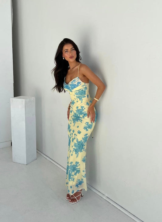 Indie | Abito Maxi Floral Senza Maniche