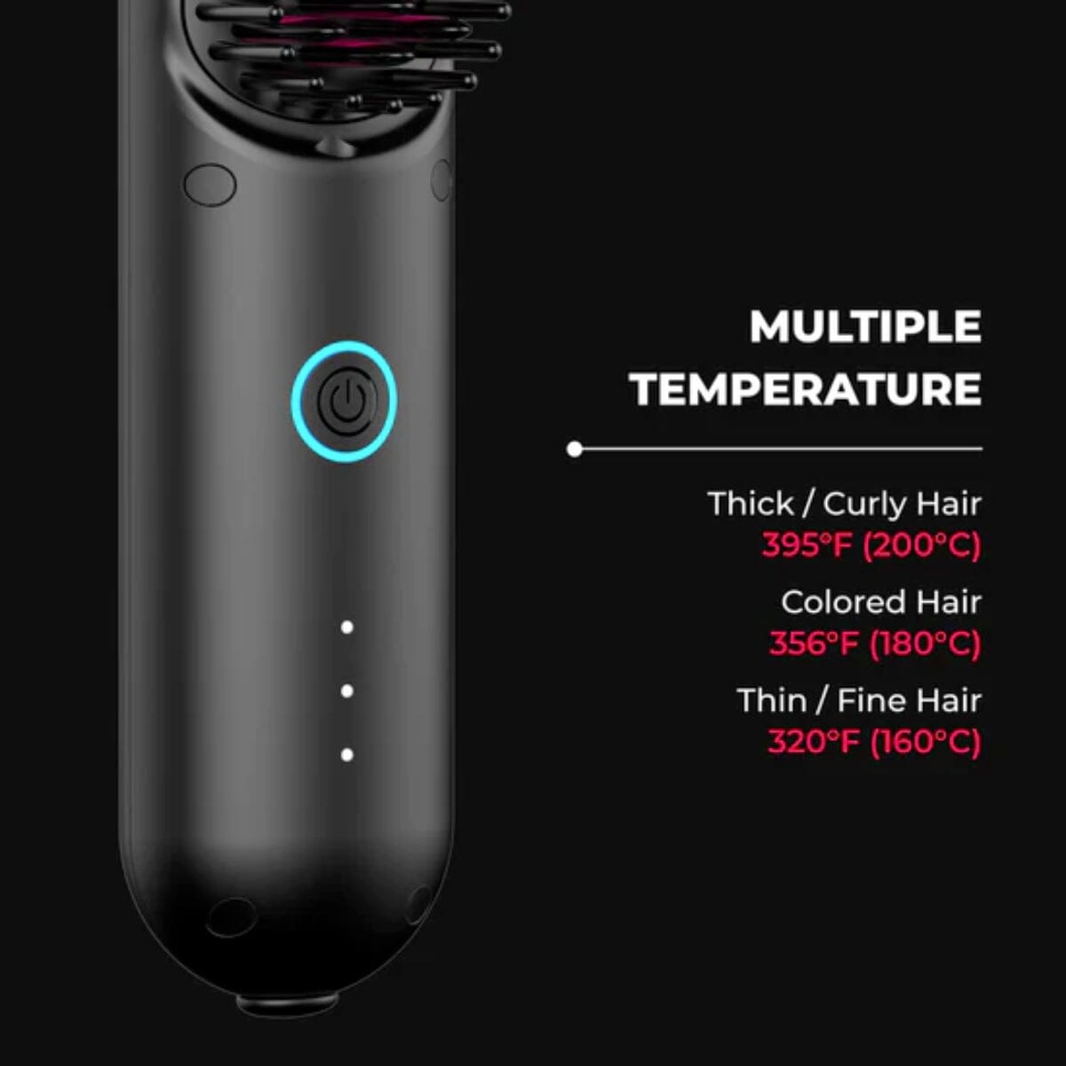 Mini Spazzola Portatile Per Raddrizzare I Capelli