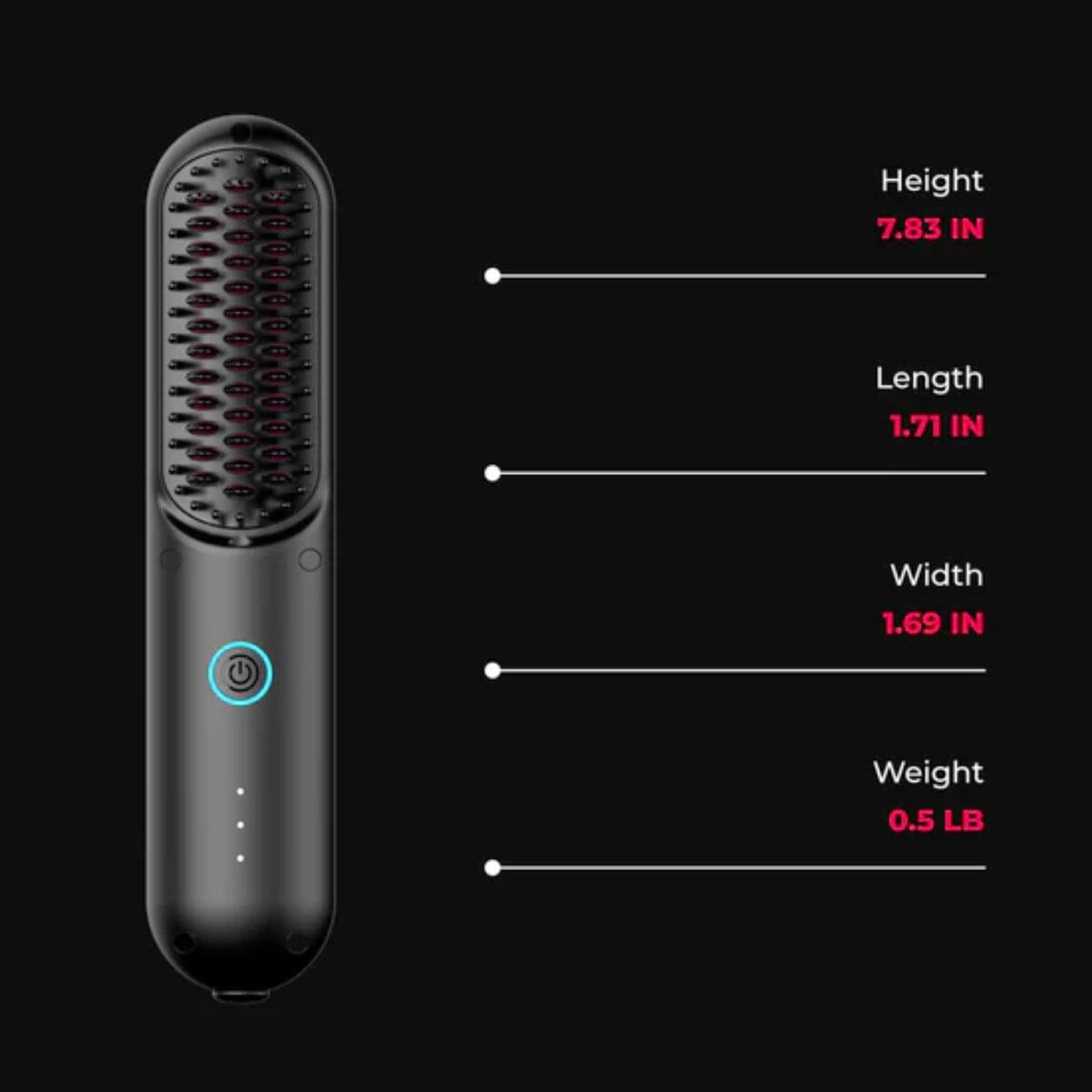 Mini Spazzola Portatile Per Raddrizzare I Capelli