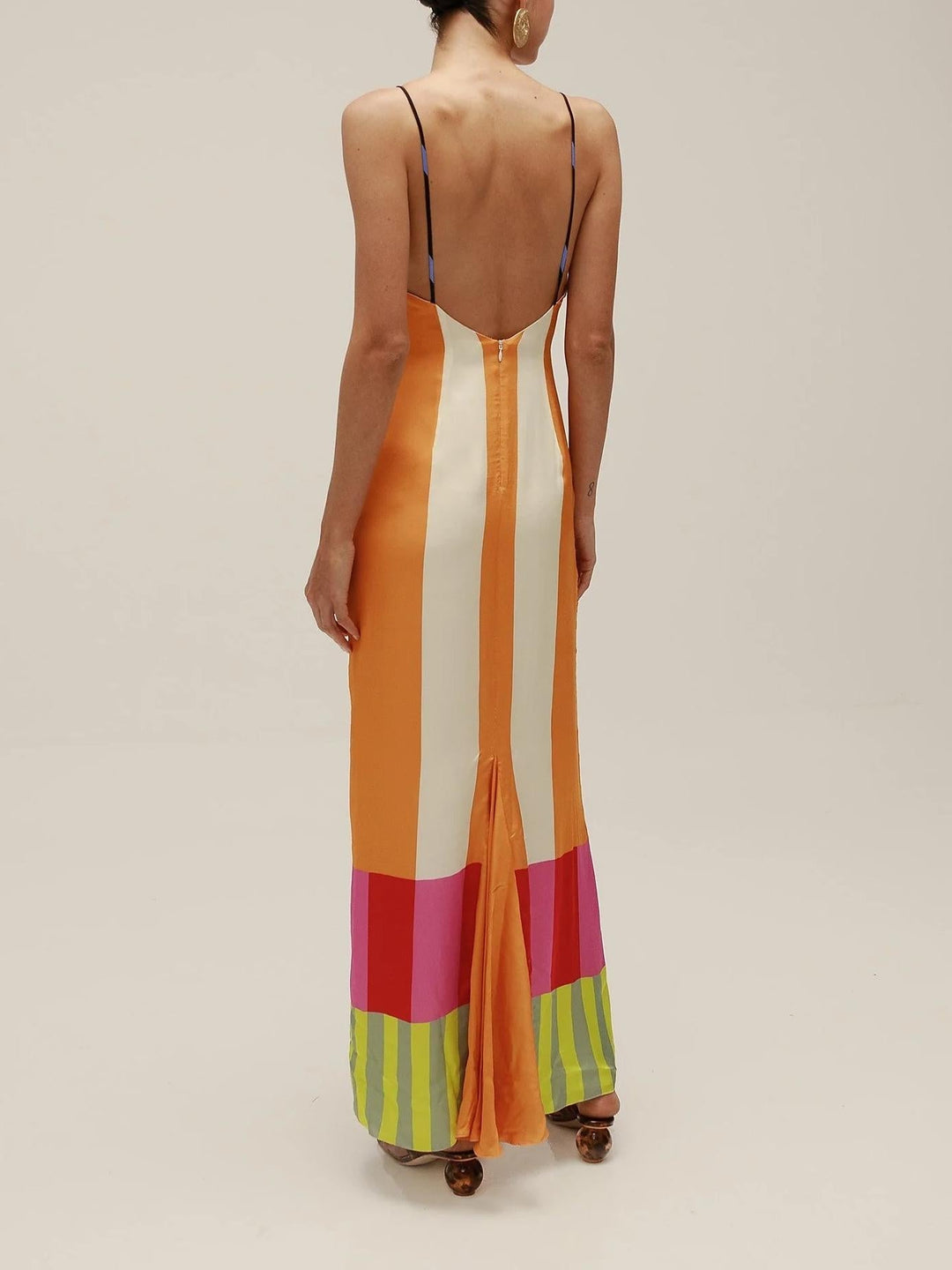 Wyleen | Vestito a righe colorate