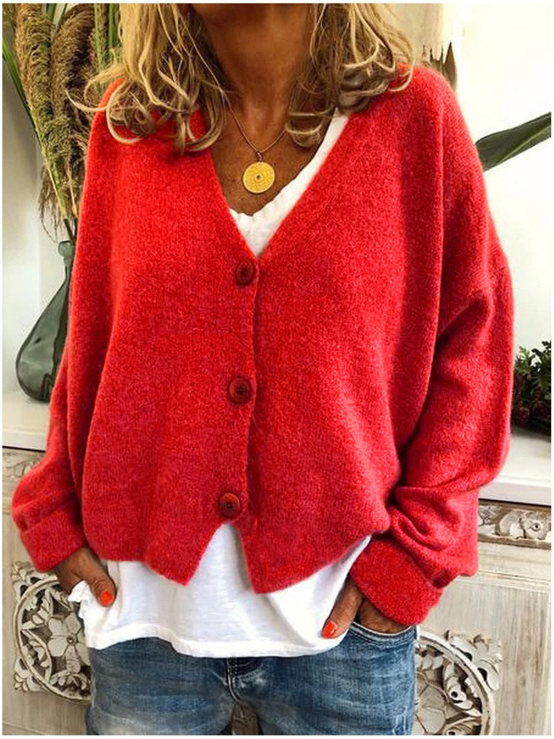Aria™ | Maglione corto con bottoni