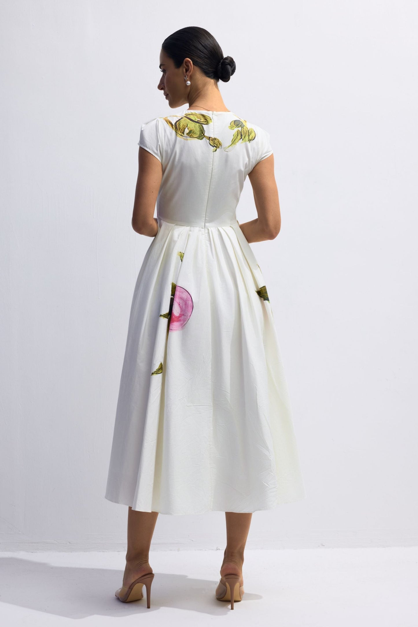 Winona | Vestito Midi a Maniche Corte