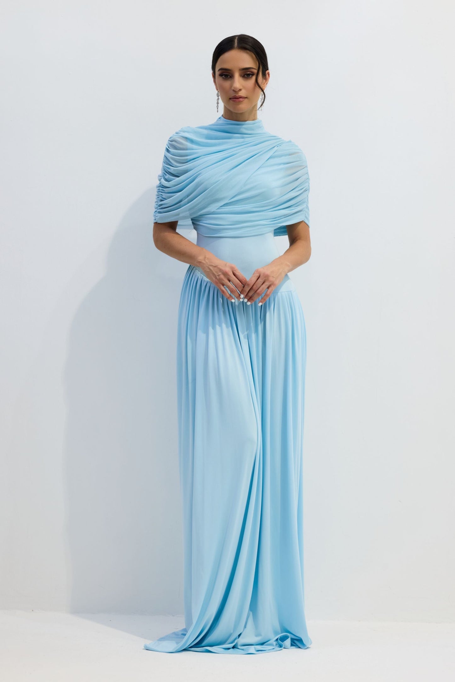 Wren | Vestito Lungo Drappeggiato Asimmetrico