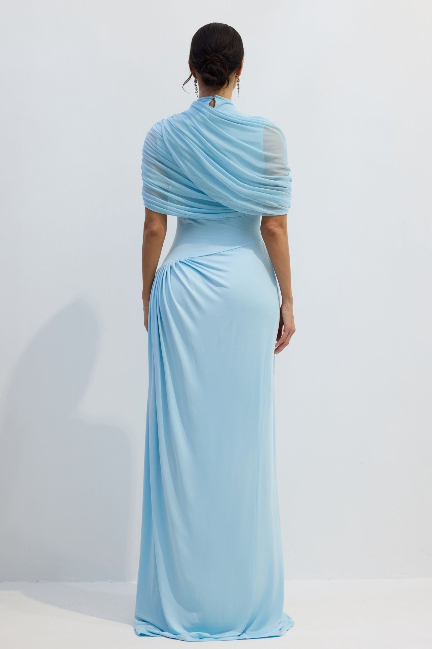 Wren | Vestito Lungo Drappeggiato Asimmetrico